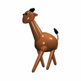 Character Giraffe Cartoon Toy 3d model