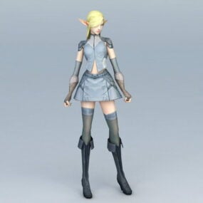 Girl Elves 3d model