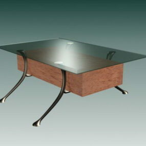 Glazen salontafel 3D-model