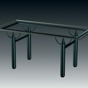 Glass Dining Table 3d model