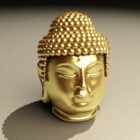 Golden Buddha Head