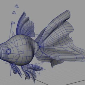 Model 3D zestawu do złotych rybek