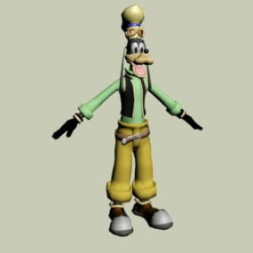 Goofy-Charakter-3D-Modell