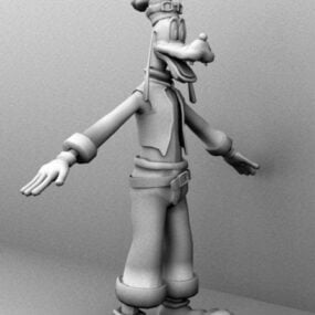 Langbein Goof Character 3d-modell