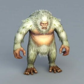 Gorilla Abominable Snowman 3D-malli