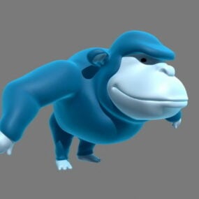 Gorilla-Cartoon-3D-Modell
