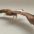 Goshawk Flying Rigged & Animated