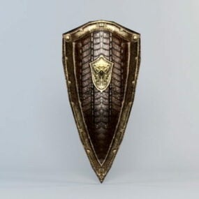 Gothic Shield 3d model