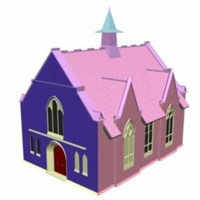 Gothic Cathedral Church 3d model
