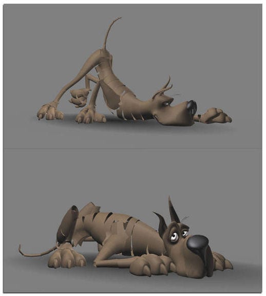 Great Dane Dog Rigged Character