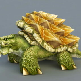 3д модель зеленой морской черепахи