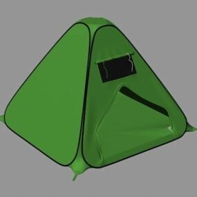 Big Camping Tent Curved Shaped 3d model