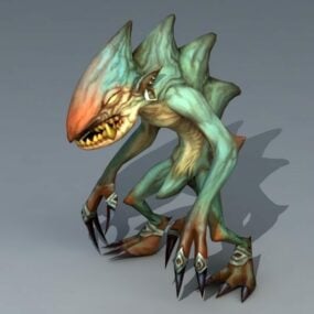 Green Troll Monster 3d model
