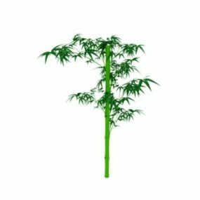 Model 3d Pohon Bambu Tumbuh