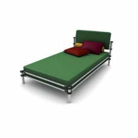 Green Camp Bed 3d model