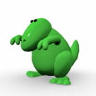 Groene dinosaurus karakter