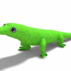 Yeşil Kertenkele Hayvanı 3d modeli