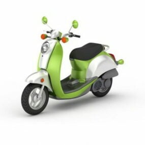 Green Moped 3d model