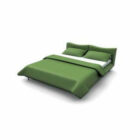 Zelená platforma postel