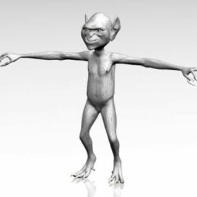 Modello 3d del personaggio Gremlin