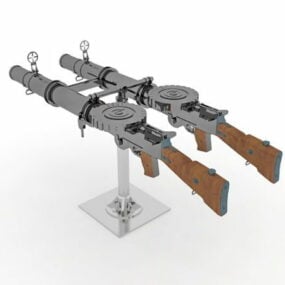 Model 3d Pistol Pelancar Bom Tangan