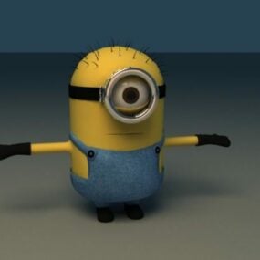 Gru's Minions In Despicable Me - Rigged & Animeret 3d-model