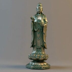 Guanyin staty 3d-modell