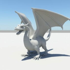 Lowpoly Dragon Animal τρισδιάστατο μοντέλο