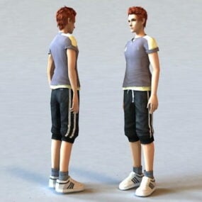 Guy With Red Hair 3d model