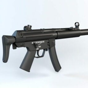 Pistolet maszynowy Hk Mp5sd Model 3D