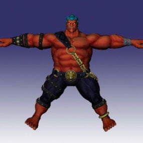 Super Street Fighter-karakter 3D-model