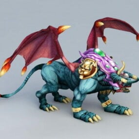 Half Lion Dragon 3d model