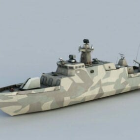 Speed Boat Yacht Vehicle 3d model