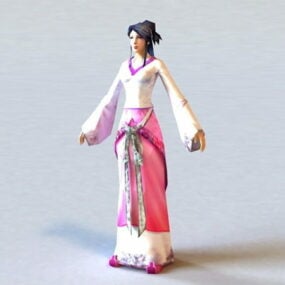 3D model ženy dynastie Han