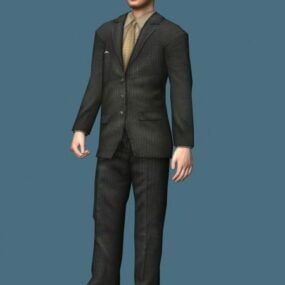 Handsome Young Businessman 3d model