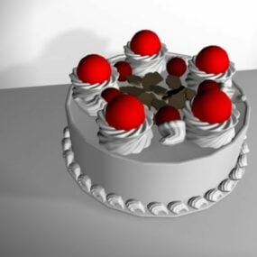 Happy Birthday Cake 3d-modell