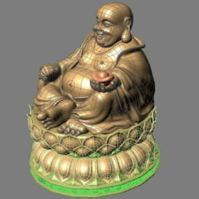 Happy Buddha Maitreya 3d-malli