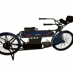 مدل سه بعدی موتورسیکلت هارلی دیویدسون 1912