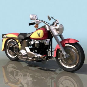 3d модель ретро мотоцикла