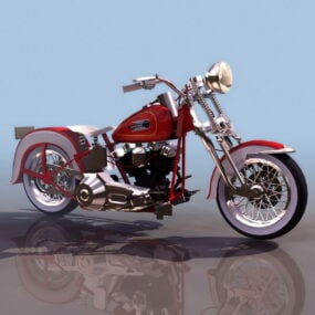 Model 3d Sepeda Motor Harley-davidson Sportster