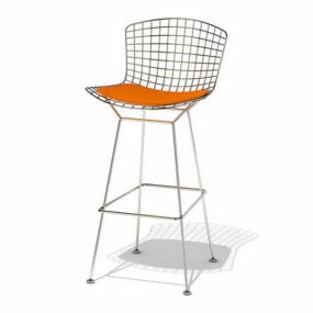 3д модель мебели Harry Bertoia Барный стул