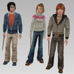 Realistisk Harry Potter Characters 3d-modell