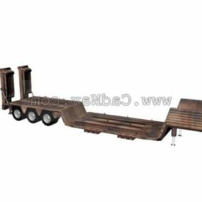 重型设备拖车3d模型