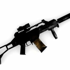 تفنگ تهاجمی Heckler & Koch G36 مدل 3d