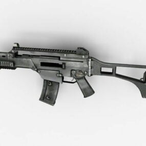 โมเดล 36 มิติ Heckler & Koch G3c ปืนสั้น