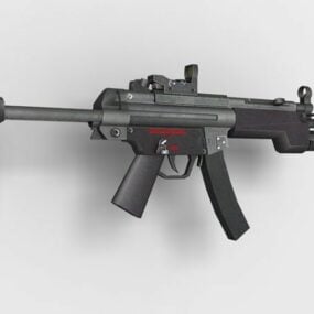 Heckler & Koch Mp5 Submachine Gun 3d μοντέλο
