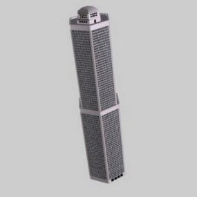 Torre hexagonal modelo 3d