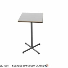 High Bar Table Furniture 3d model