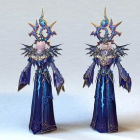 Velek Elf Priest Mužský 3D model