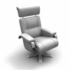 3D-model met fauteuil met hoge rugleuning